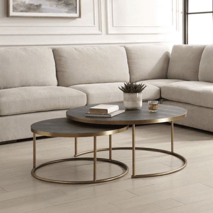 Uttermost - Aragon - Coffee Table (Set of 2)-17.5 Inches Tall and 40 Inches Wide